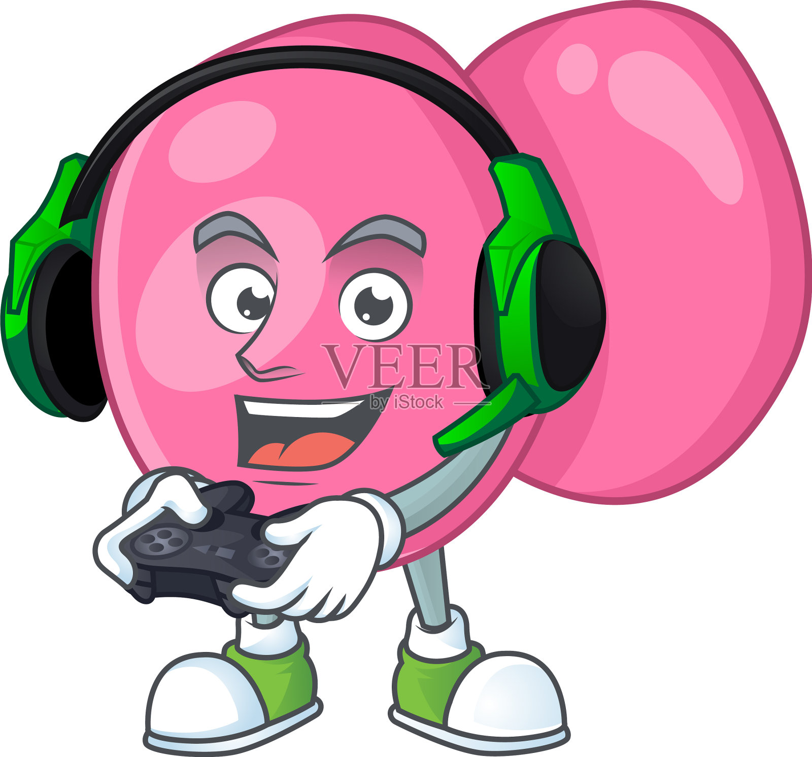 卡通链球菌化脓天才玩家玩设计元素图片