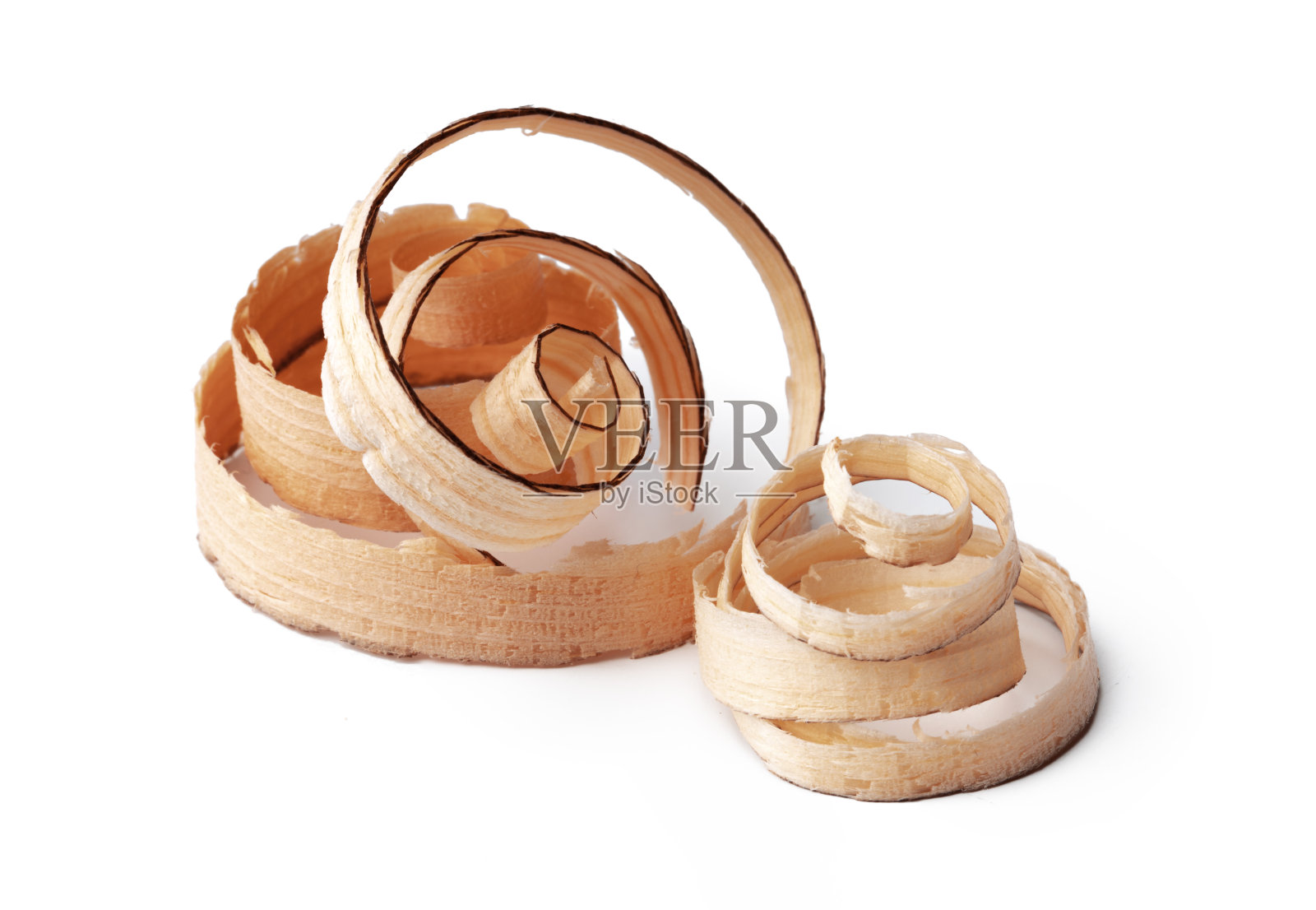 木屑孤立在白色背景上照片摄影图片