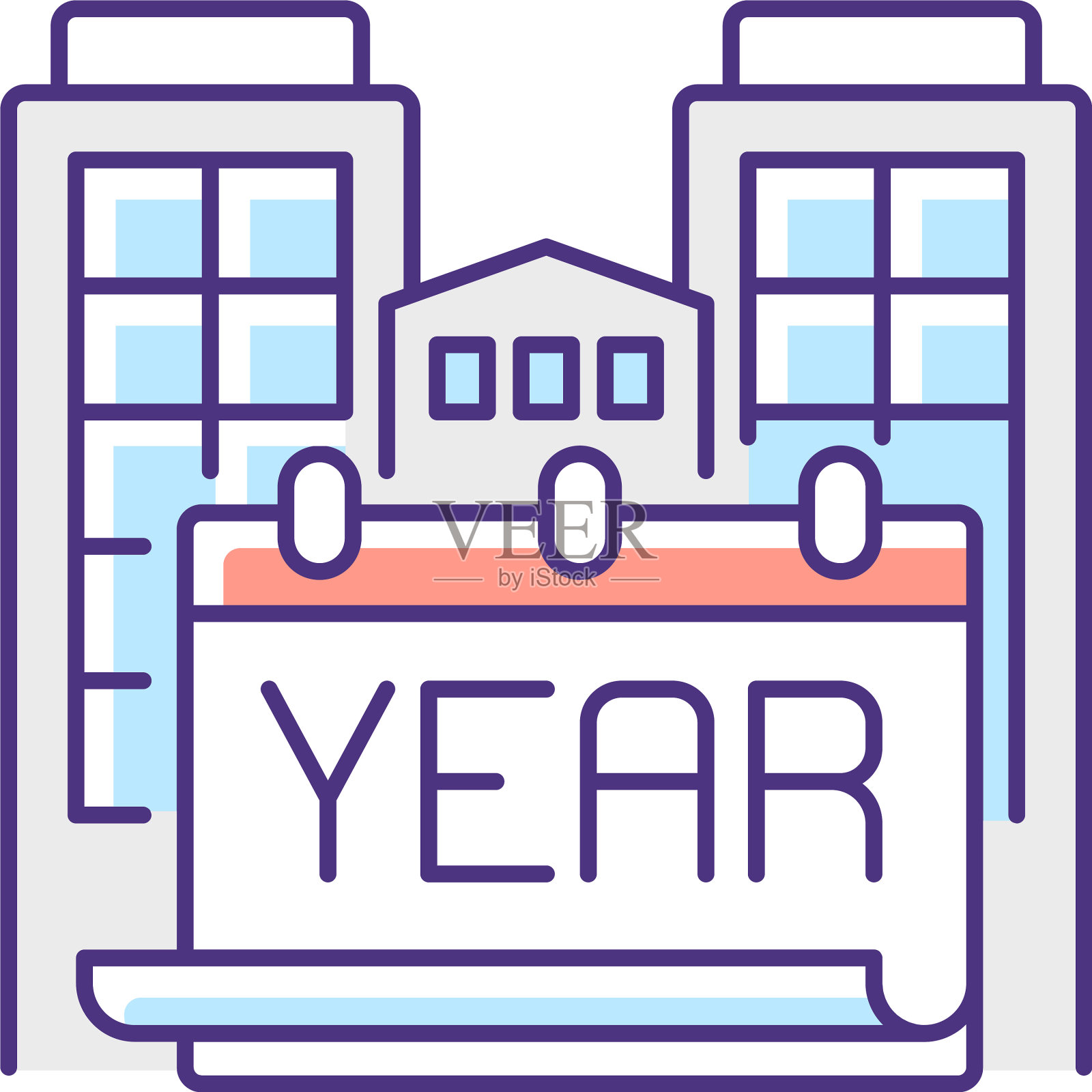 年建成RGB颜色图标设计元素图片