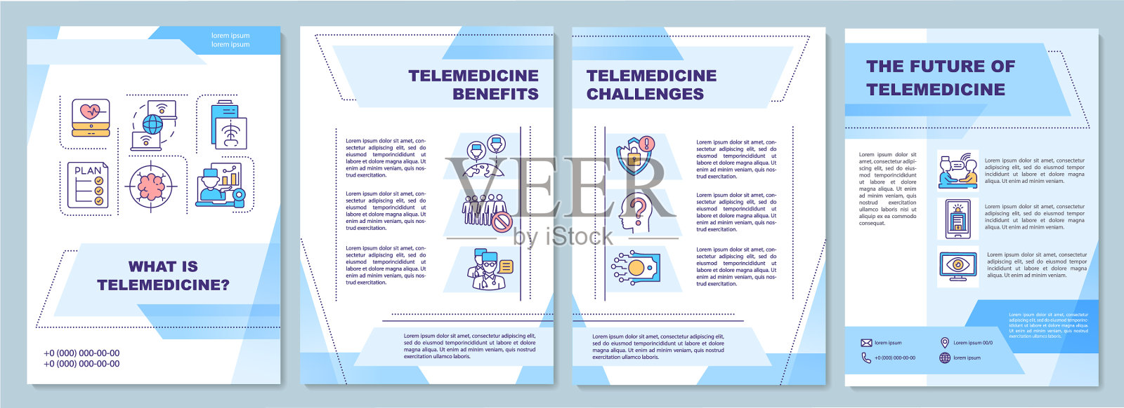 远程医疗定义手册模板设计模板素材