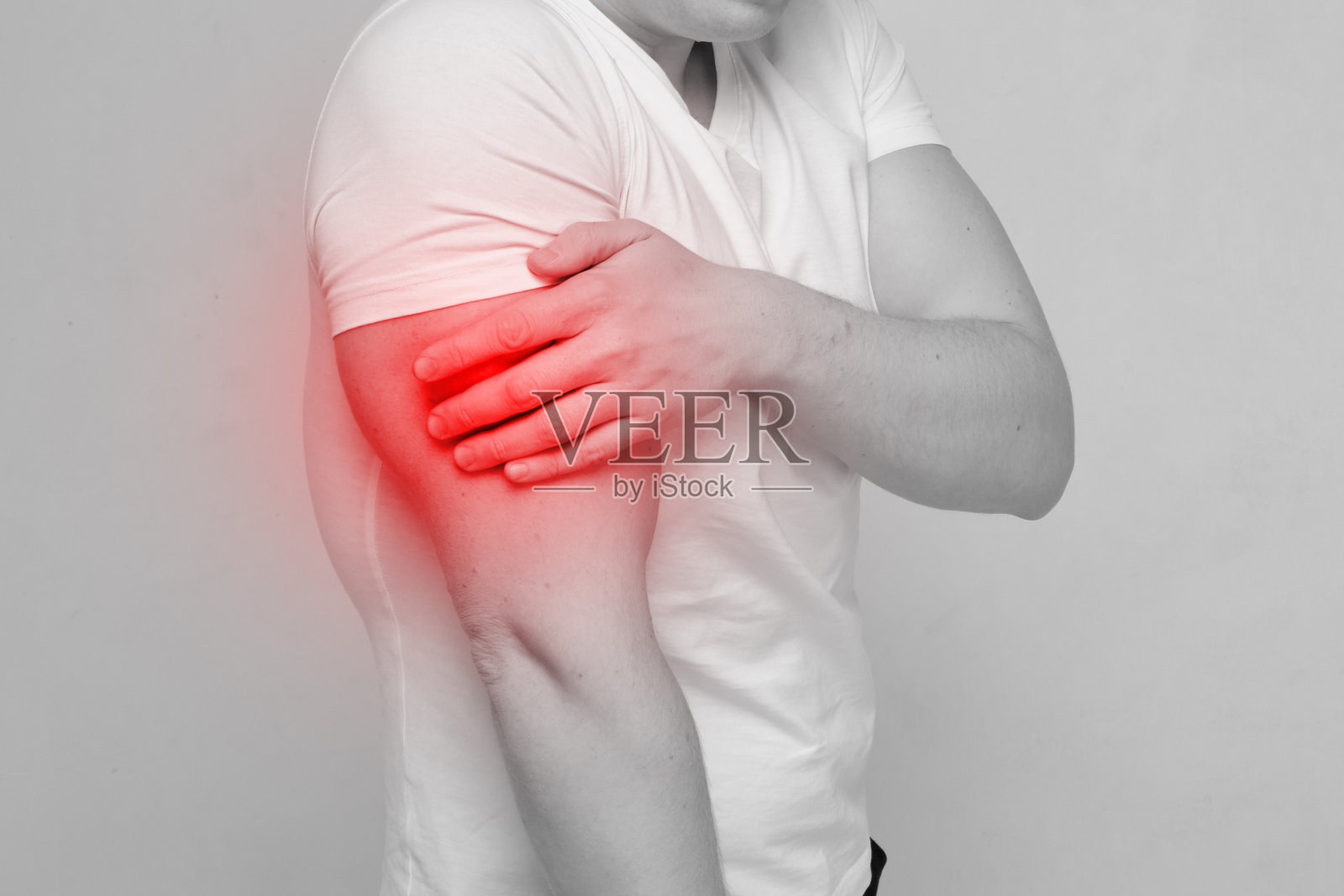 四头肌疼痛的人照片摄影图片