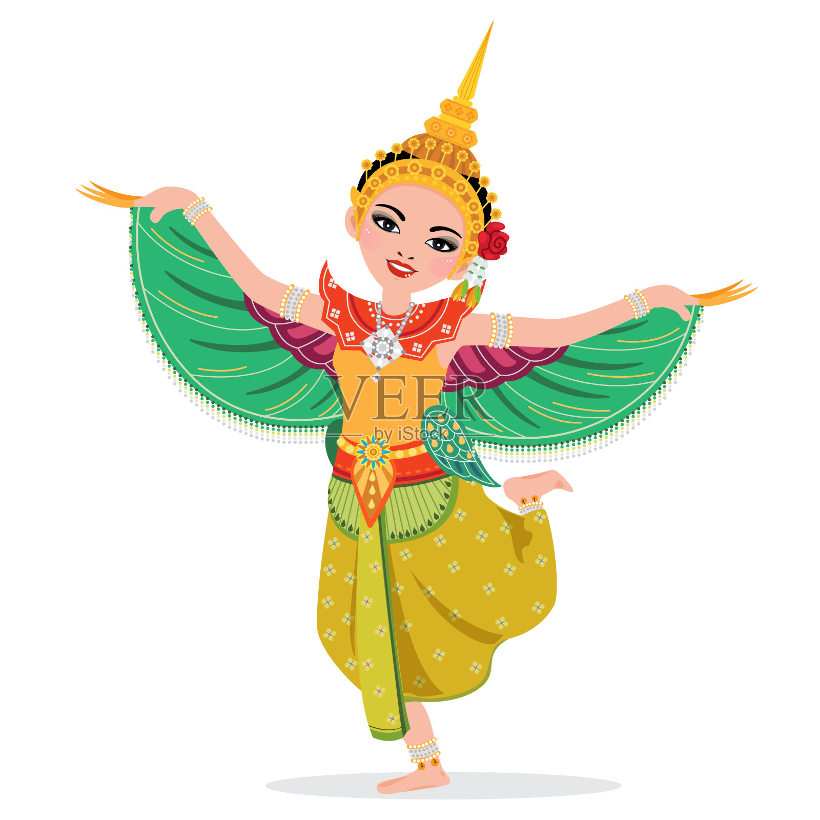 金纳里舞蹈设计元素图片