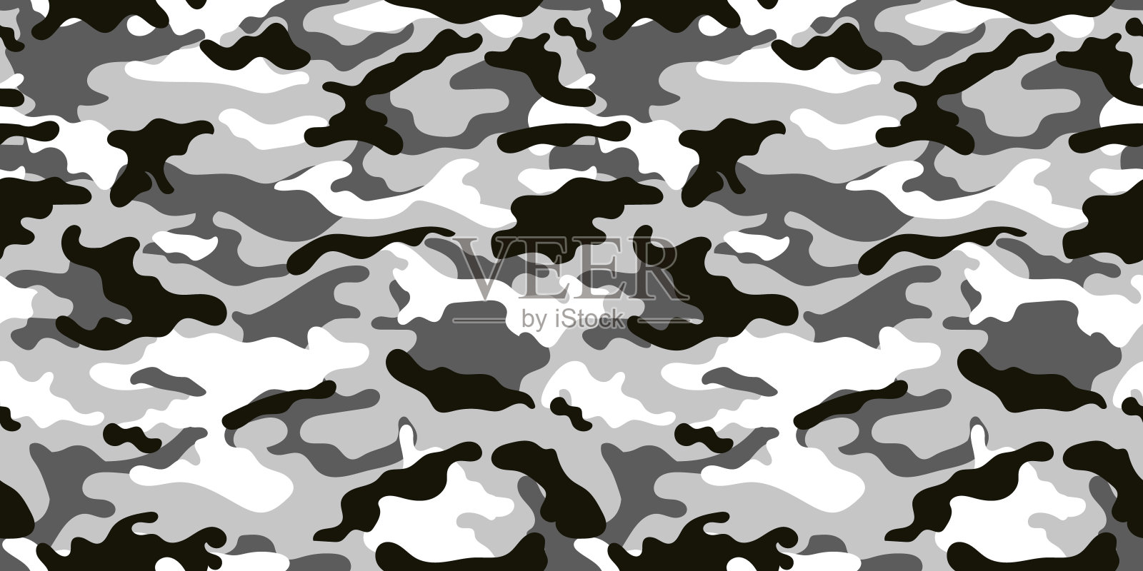 军队的矢量伪装图案。伪装军事模式插画图片素材