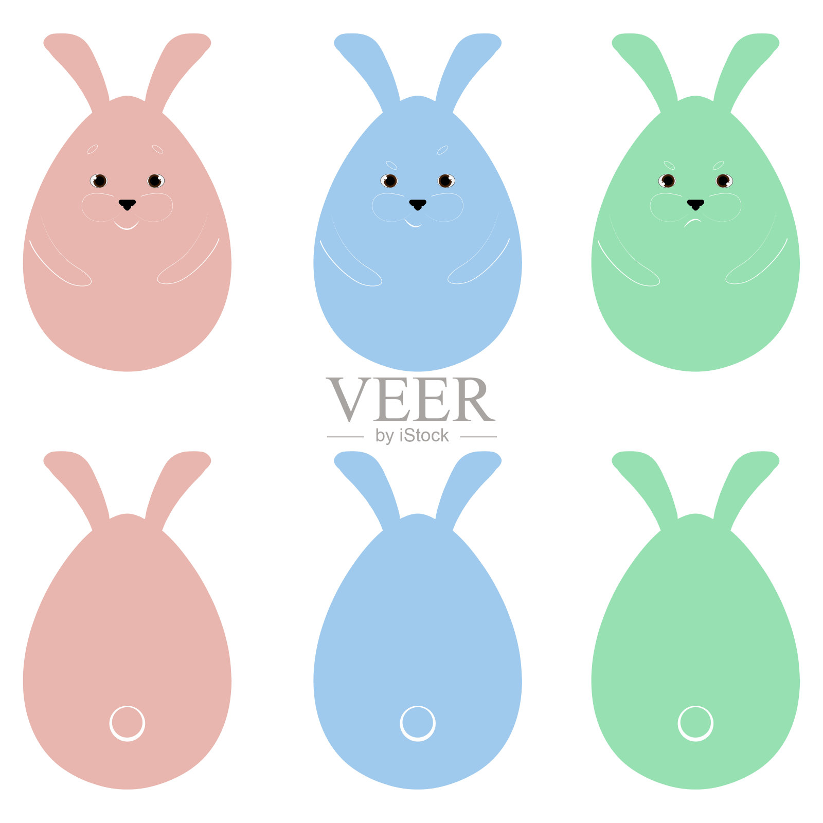 复活节快乐。矢量插图为您的设计设计元素图片