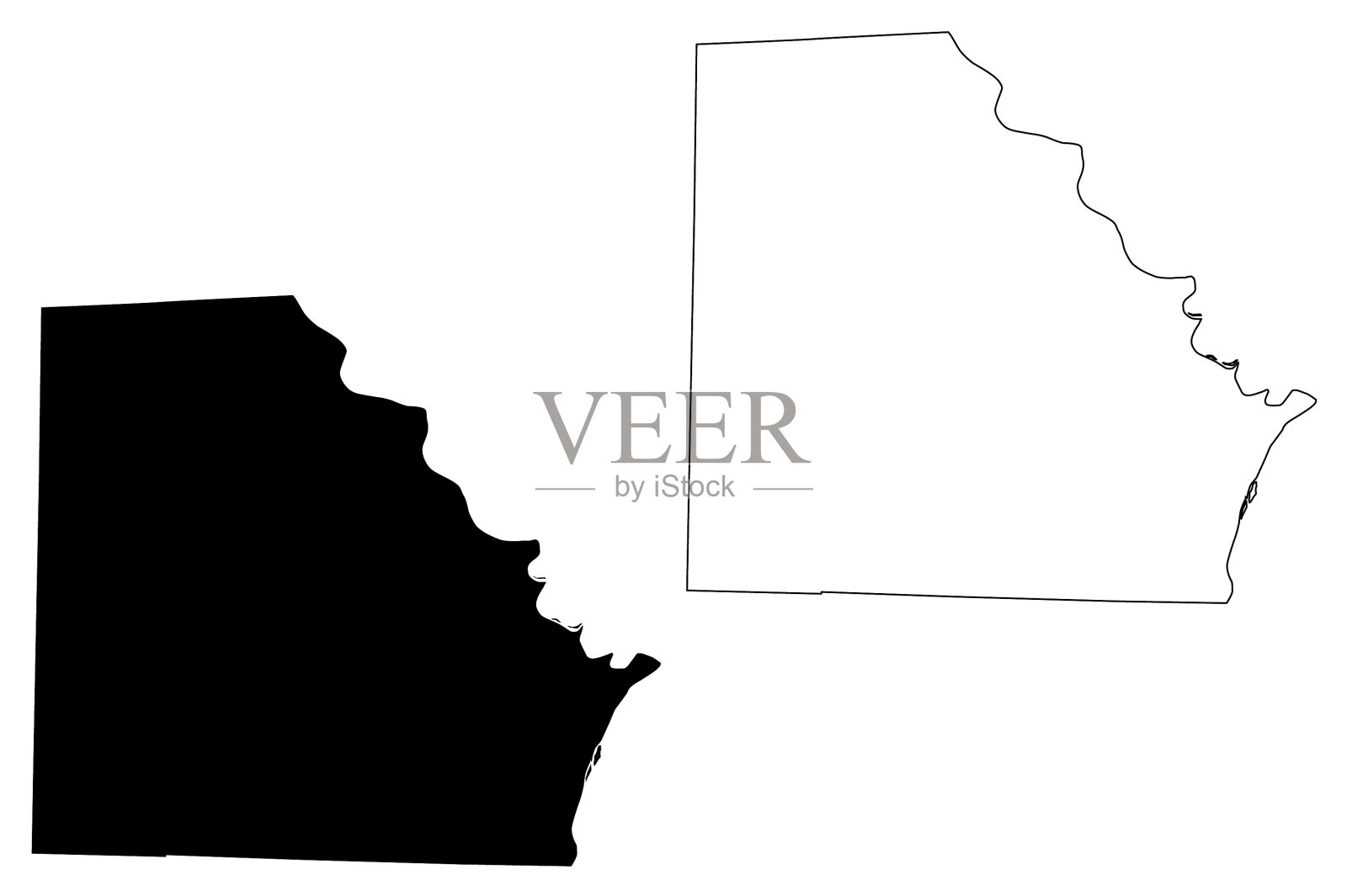 美国密苏里州克拉克县，美国插画图片素材