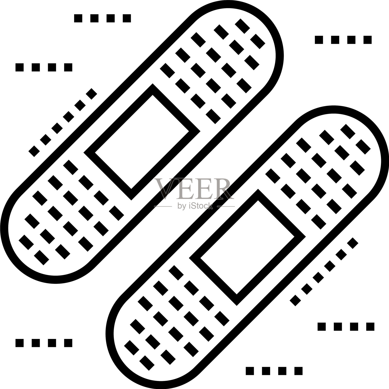 绷带插画图片素材