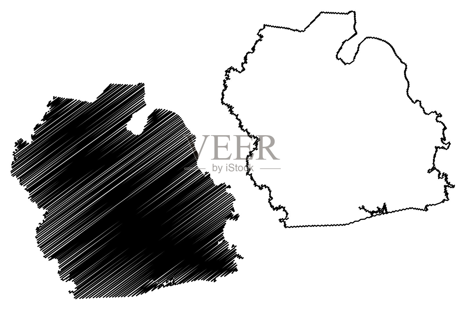 Muhlenberg县，肯塔基州，美国联合县插画图片素材