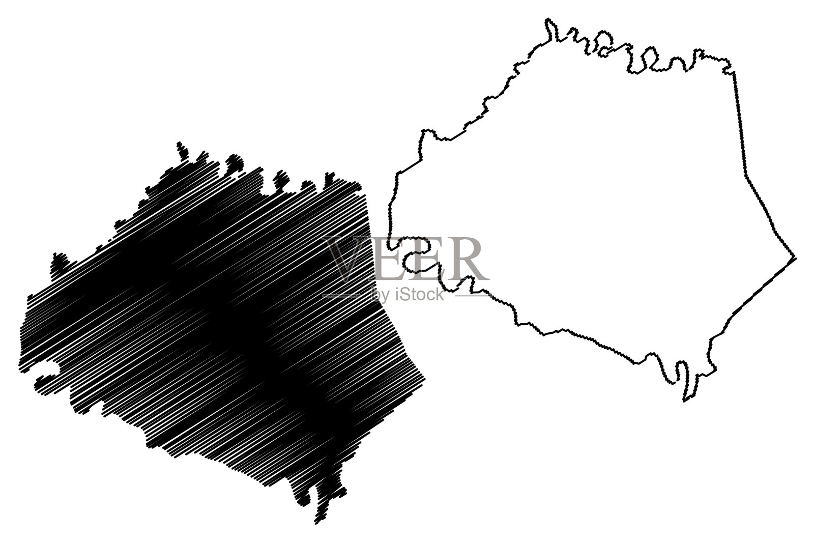 美国肯塔基州罗伯逊县插画图片素材