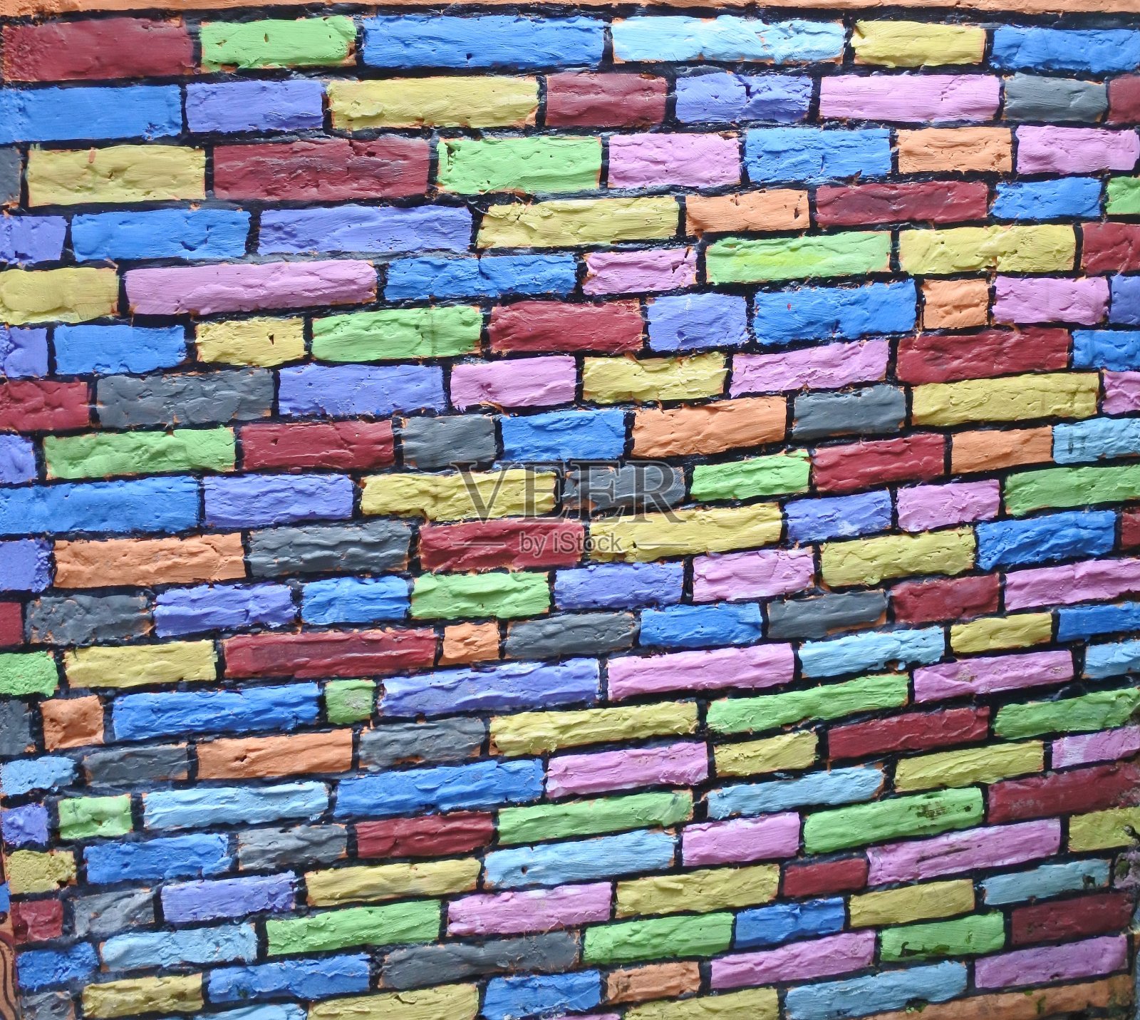 彩色的墙照片摄影图片