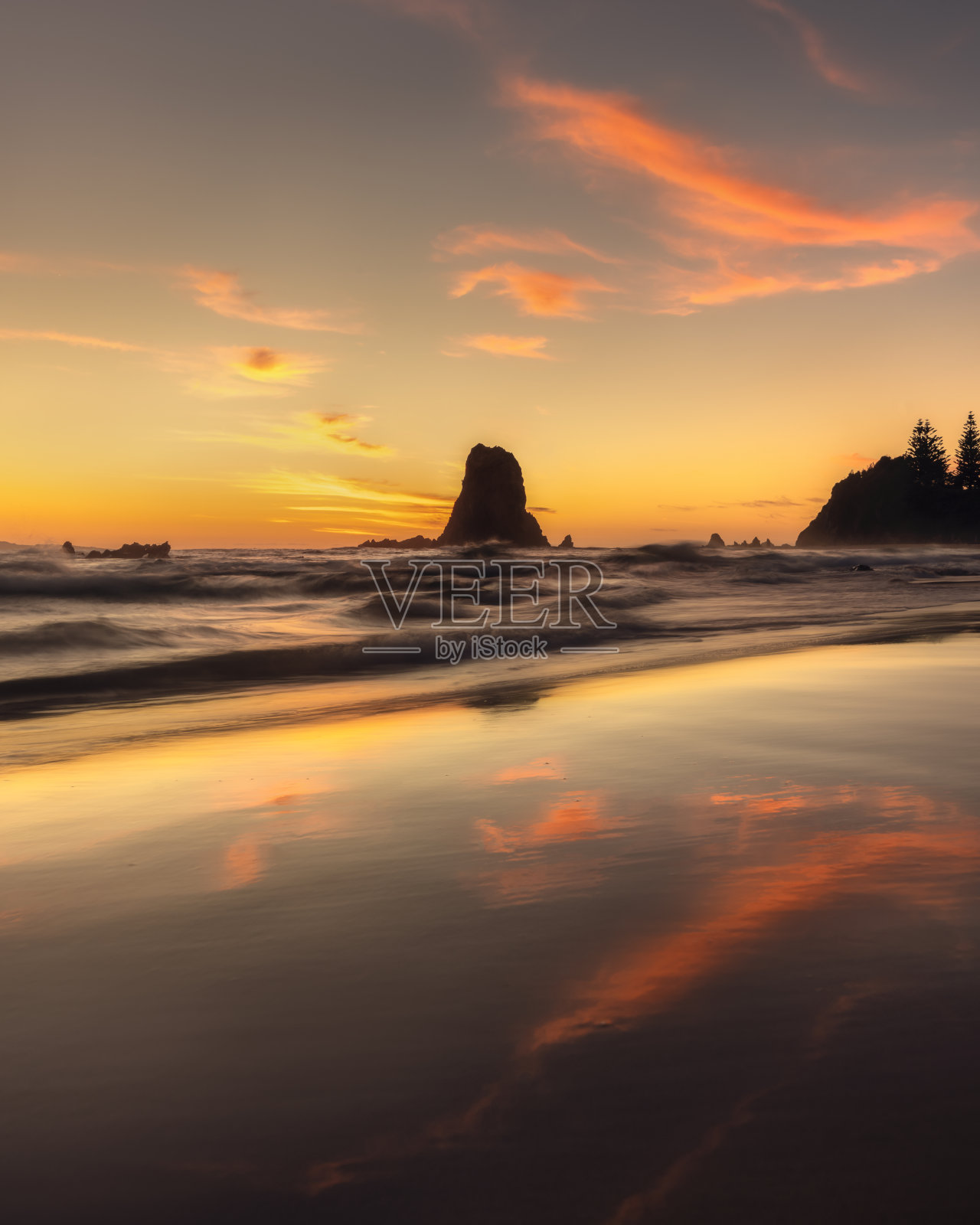 海边的日出照片摄影图片