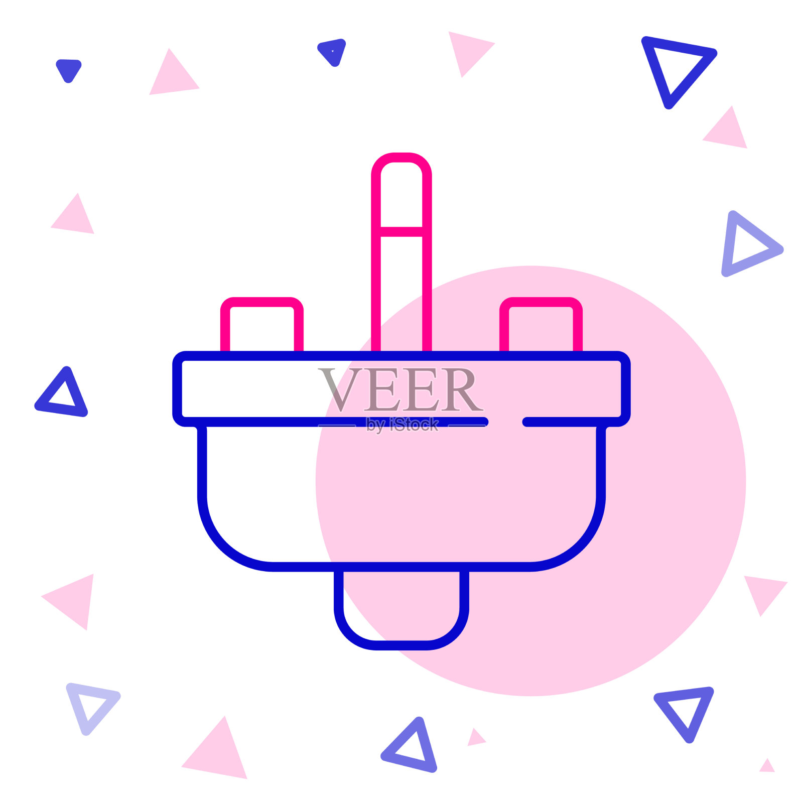 线面盆水龙头图标隔离图标素材