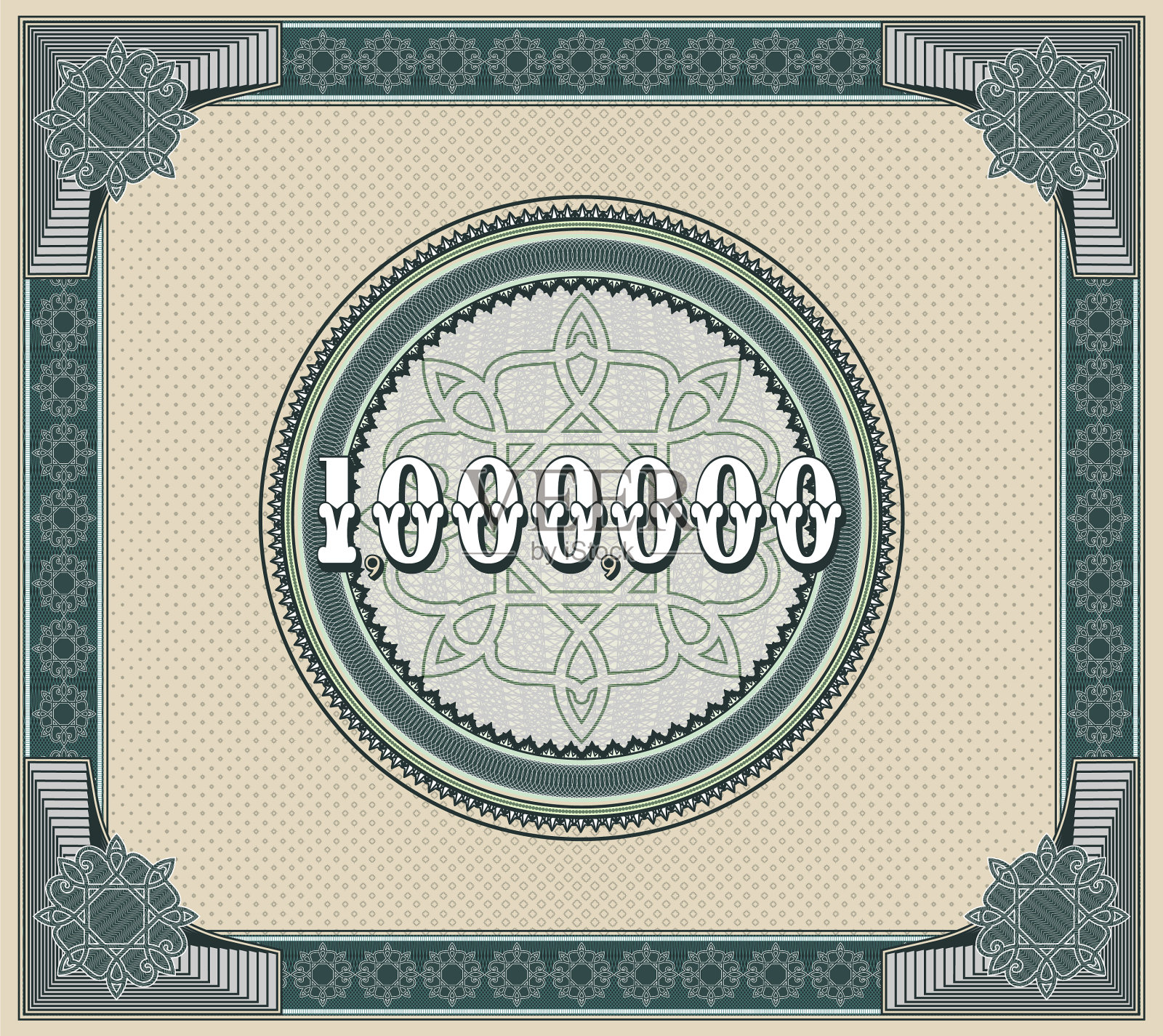 有框架和断头台的样品货币债券插画图片素材