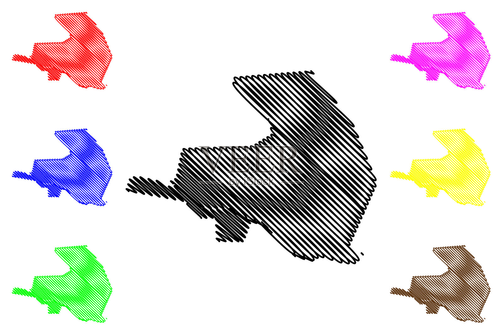 卡斯特里市圣卢西亚岛伊约诺拉插画图片素材