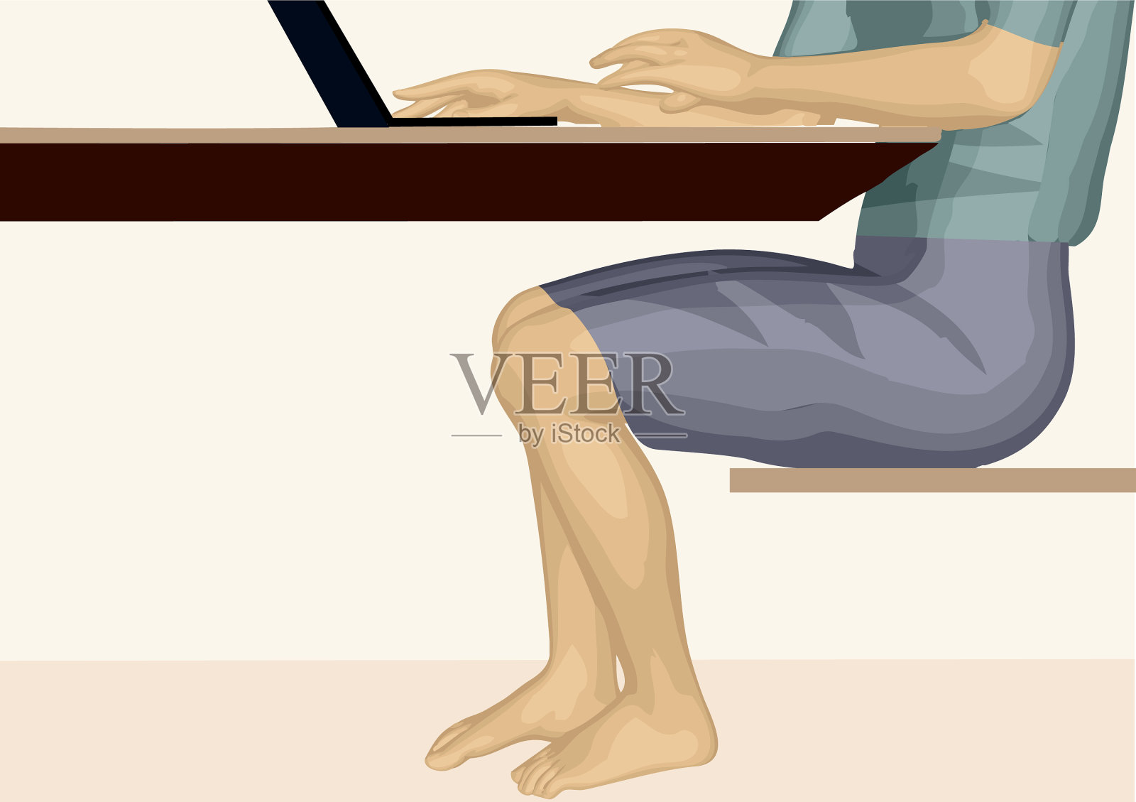 工作带回家插画图片素材