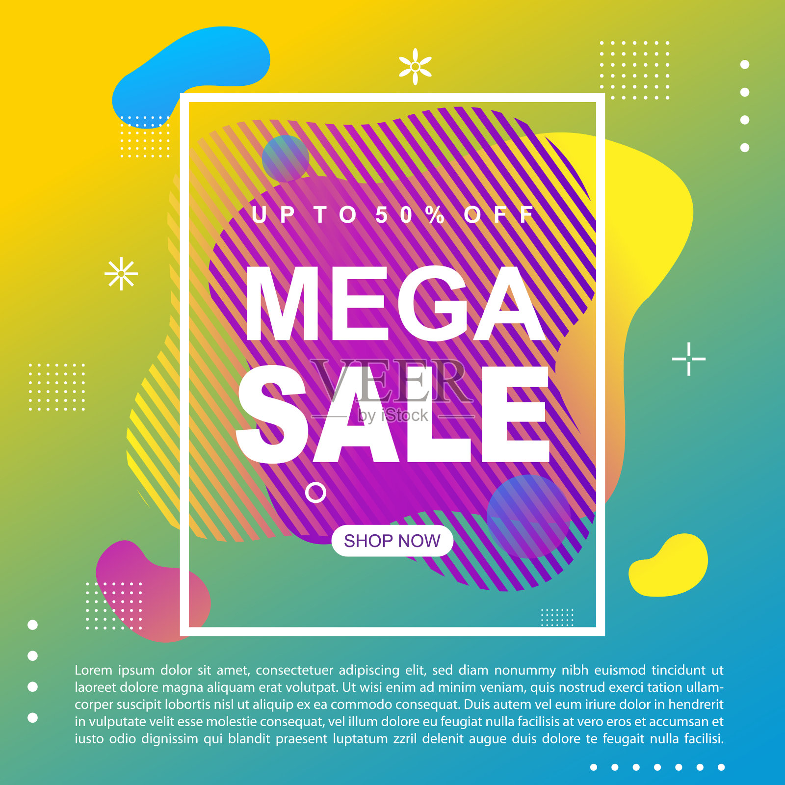 促销横幅模板设计插画图片素材