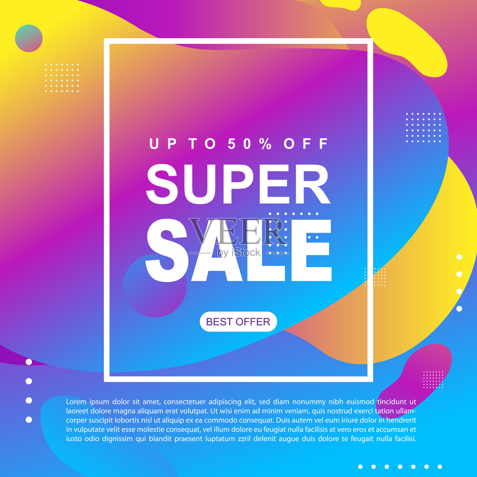 促销横幅模板设计插画图片素材