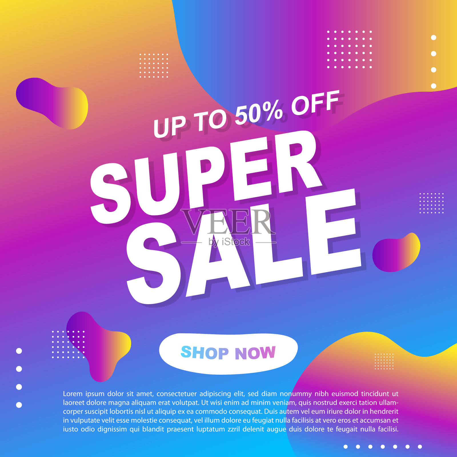 促销横幅模板设计插画图片素材