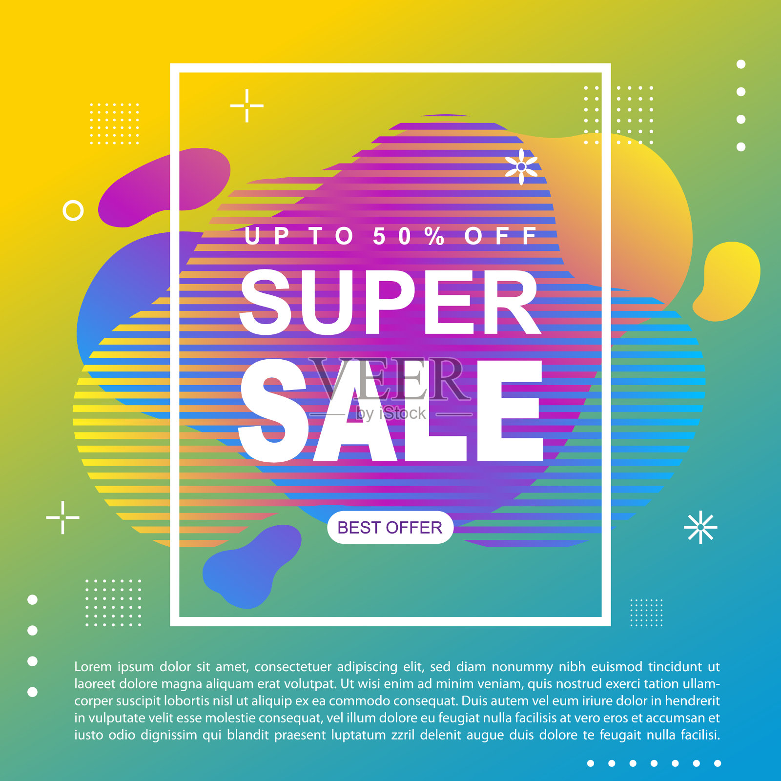 促销横幅模板设计插画图片素材