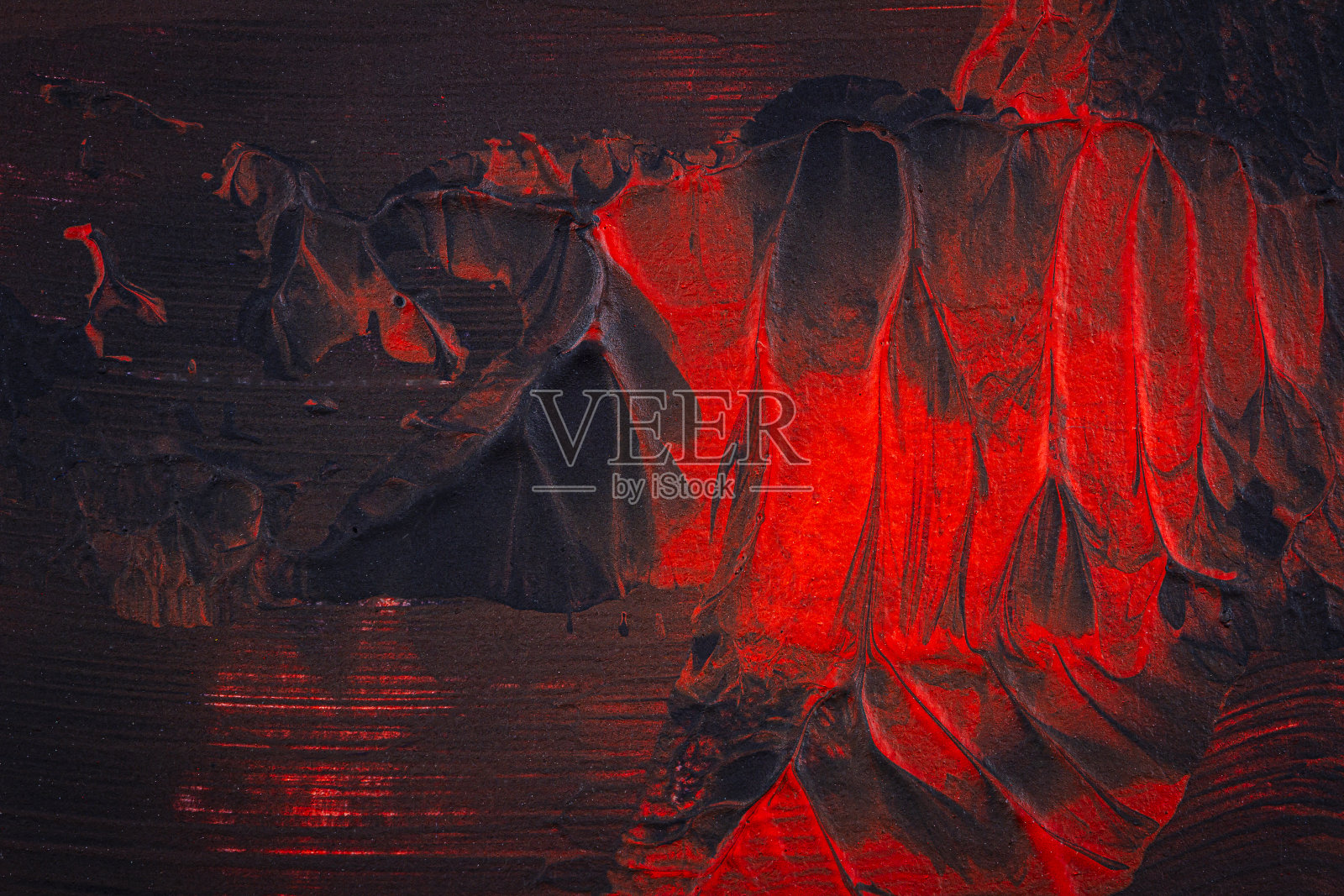 黑色和红色手绘丙烯酸背景照片摄影图片