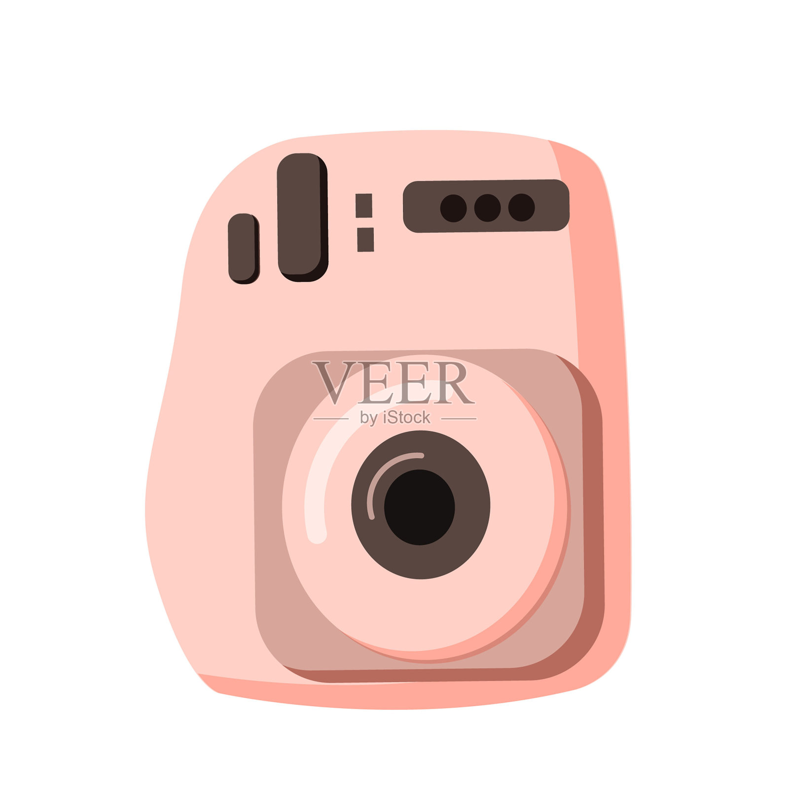 用于照片的相机的矢量图像。设计元素图片