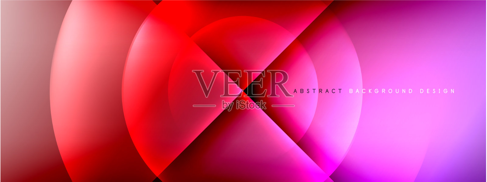 抽象背景-圆和十字上插画图片素材