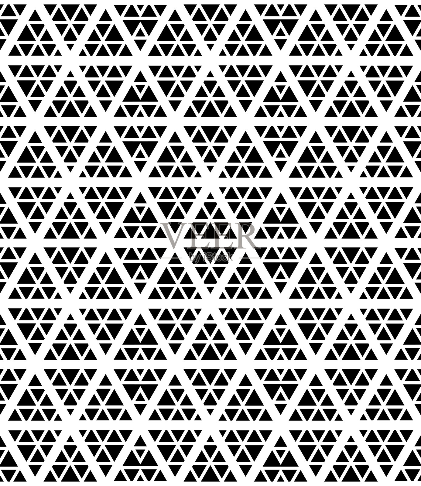 无缝几何六边形、菱形和三角形图案。插画图片素材