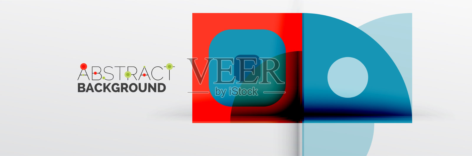 明亮的颜色圆圈抽象圆形的形状和插画图片素材