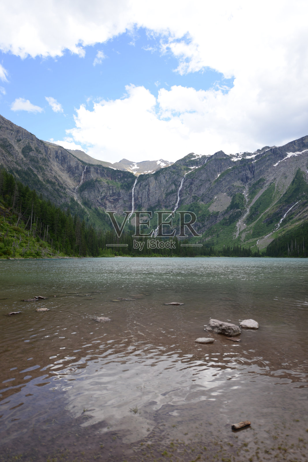 冰川国家公园湖照片摄影图片