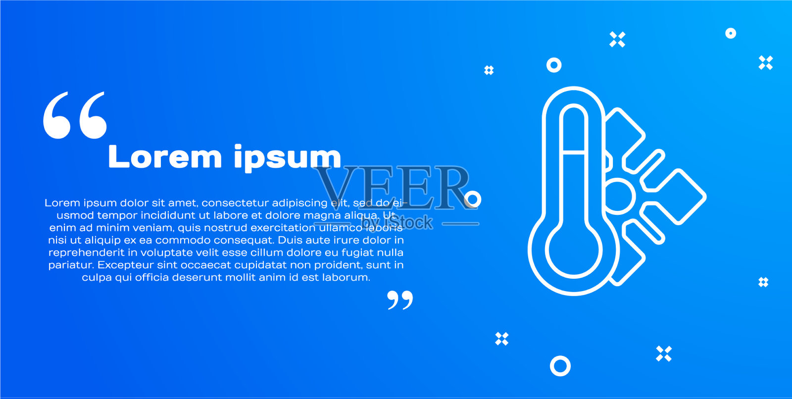 白线气象温度计测量图标插画图片素材