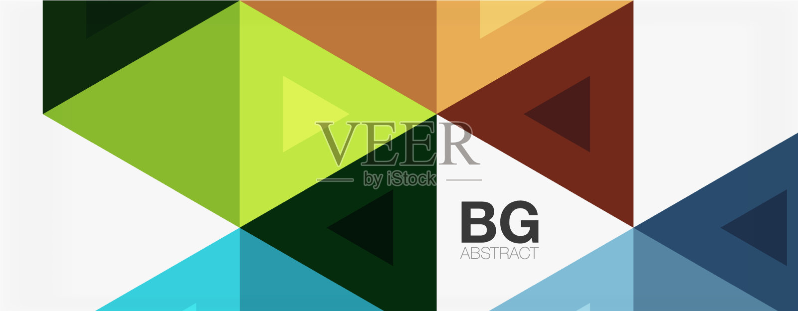 镶嵌三角形图案为抽象背景插画图片素材