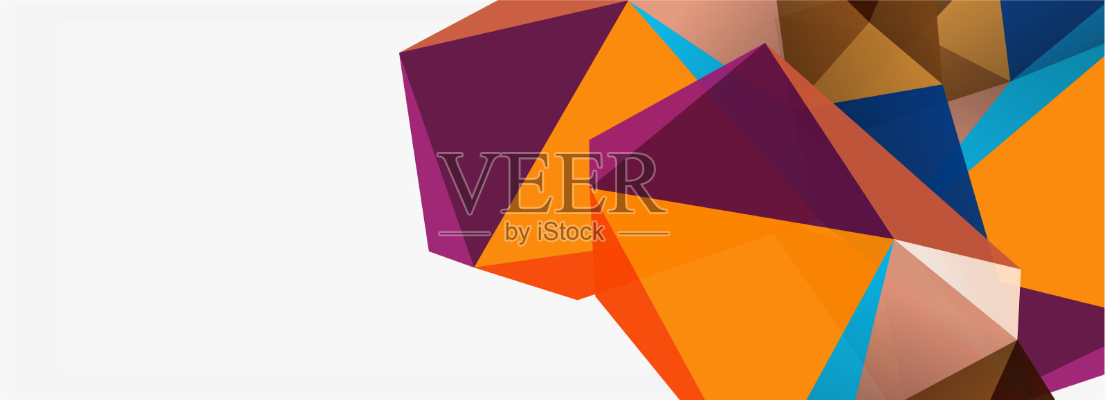 3d马赛克抽象背景低聚形状插画图片素材