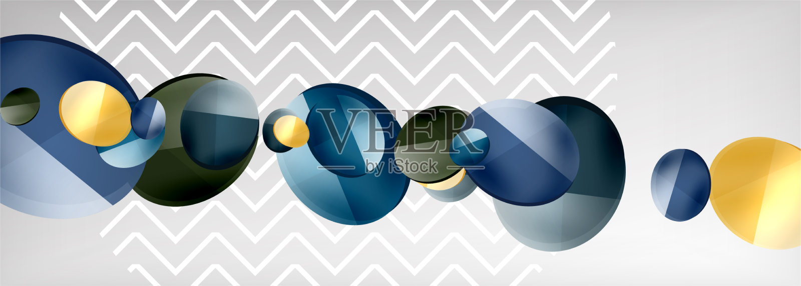 抽象光滑圆形背景插画图片素材