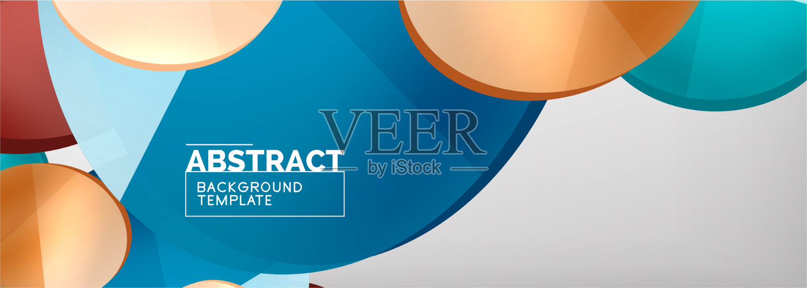 抽象光滑圆形背景插画图片素材