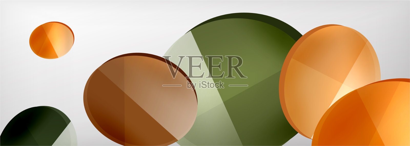 抽象光滑圆形背景插画图片素材