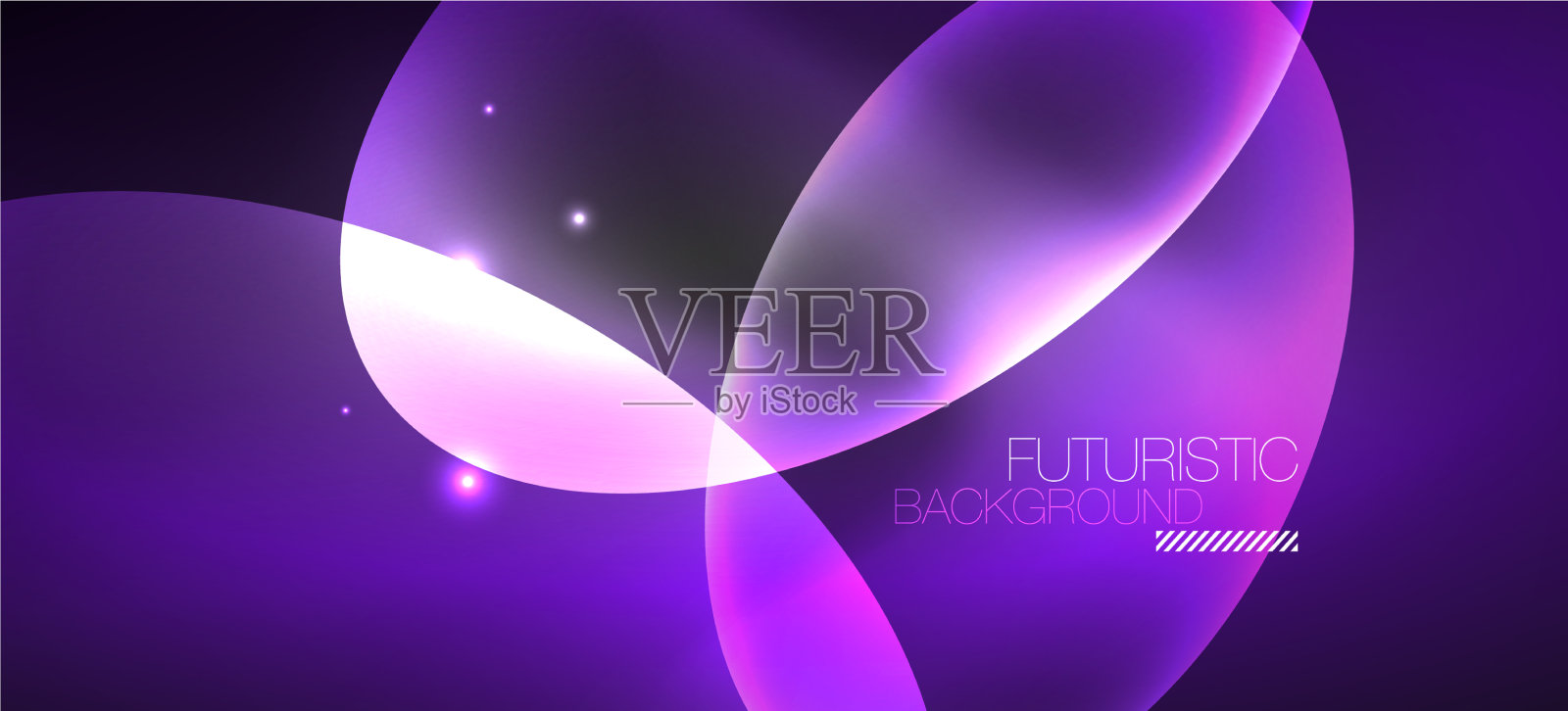 霓虹椭圆抽象背景闪亮明亮插画图片素材