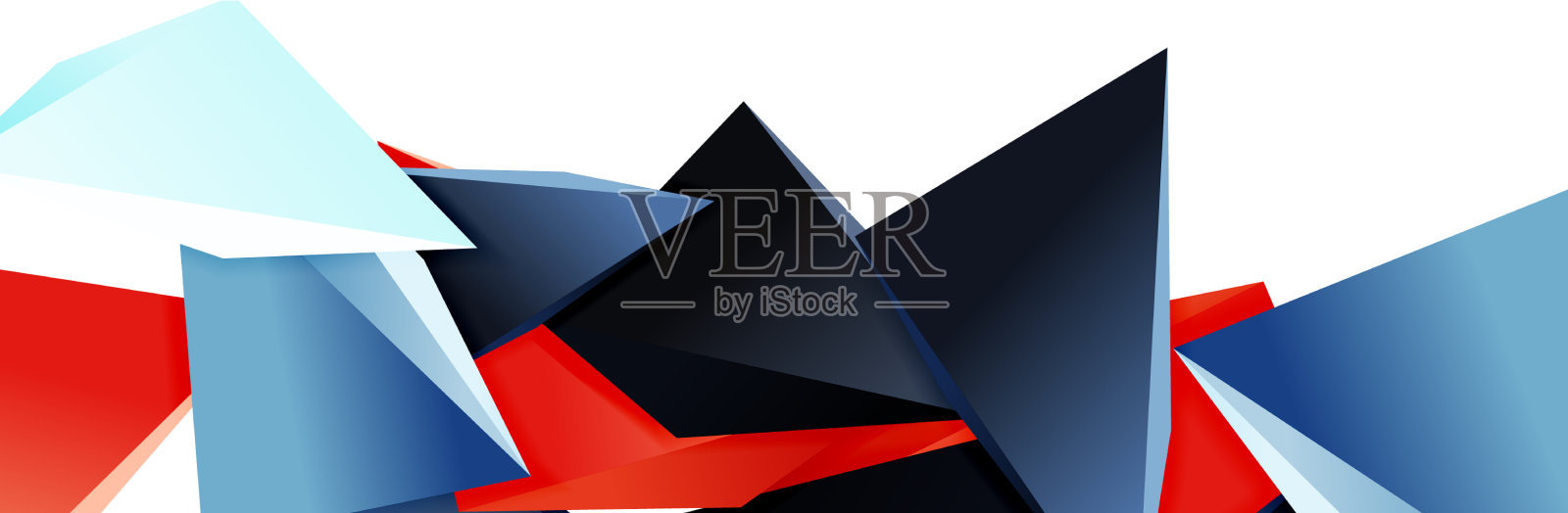 三角形镶嵌抽象背景三维三角形插画图片素材