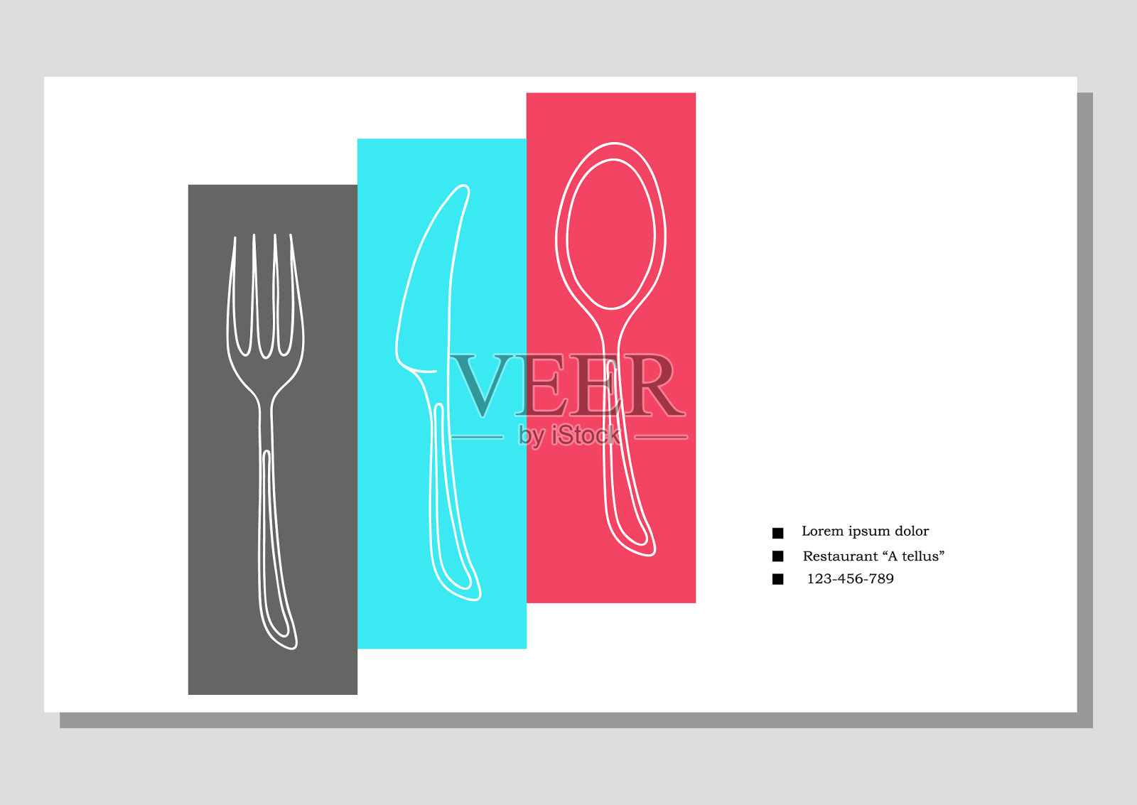 食物名片插画图片素材