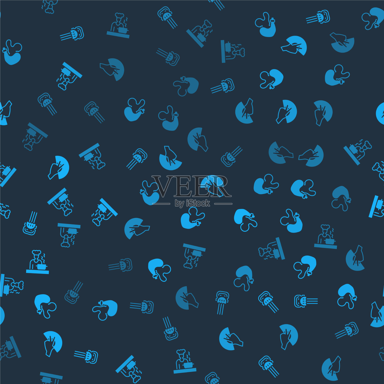 设置佩内塔西班牙酒皮球迷弗拉门戈和图标素材