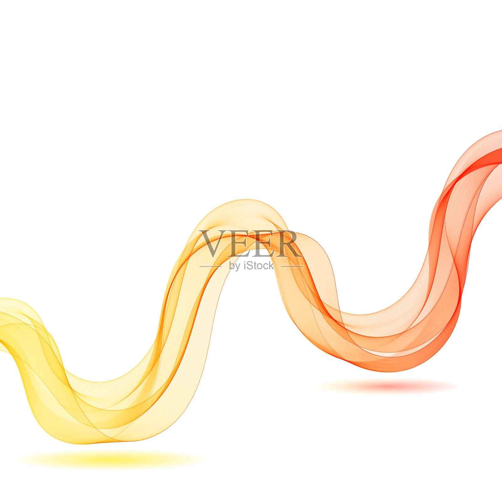 红色和黄色抽象柔和的渐变颜色插画图片素材