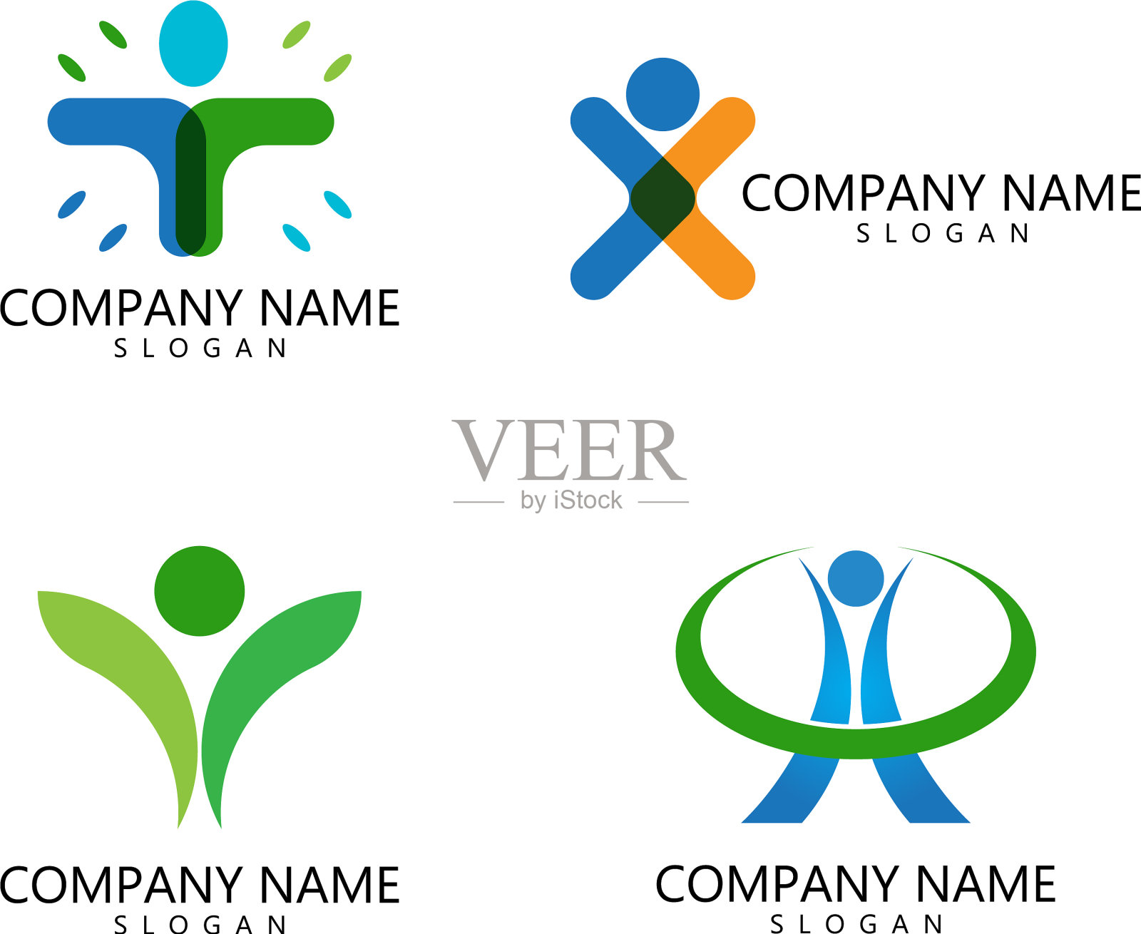 健康生活的标志插画图片素材