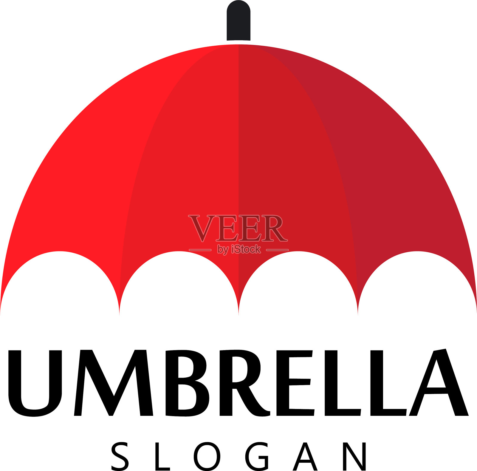 伞的标志设计元素图片