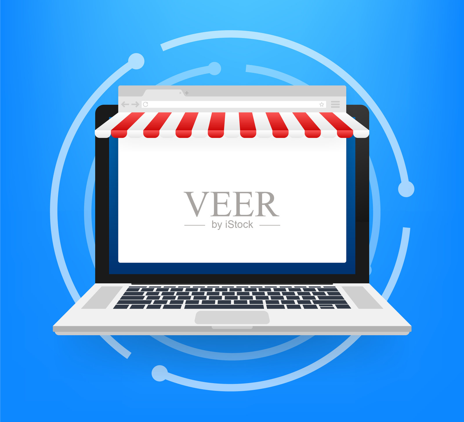 网上购物网站网上商店商店插画图片素材