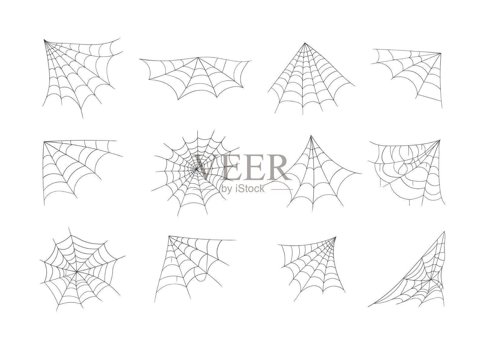 蜘蛛网蜘蛛网插画图片素材