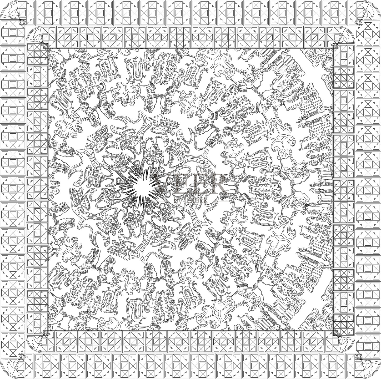 古老的背景插画图片素材