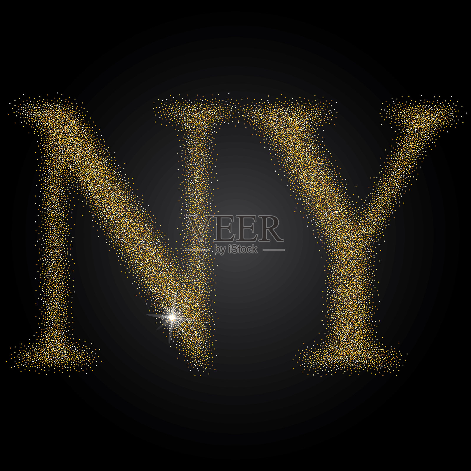 字母a和l的金色标志插画图片素材