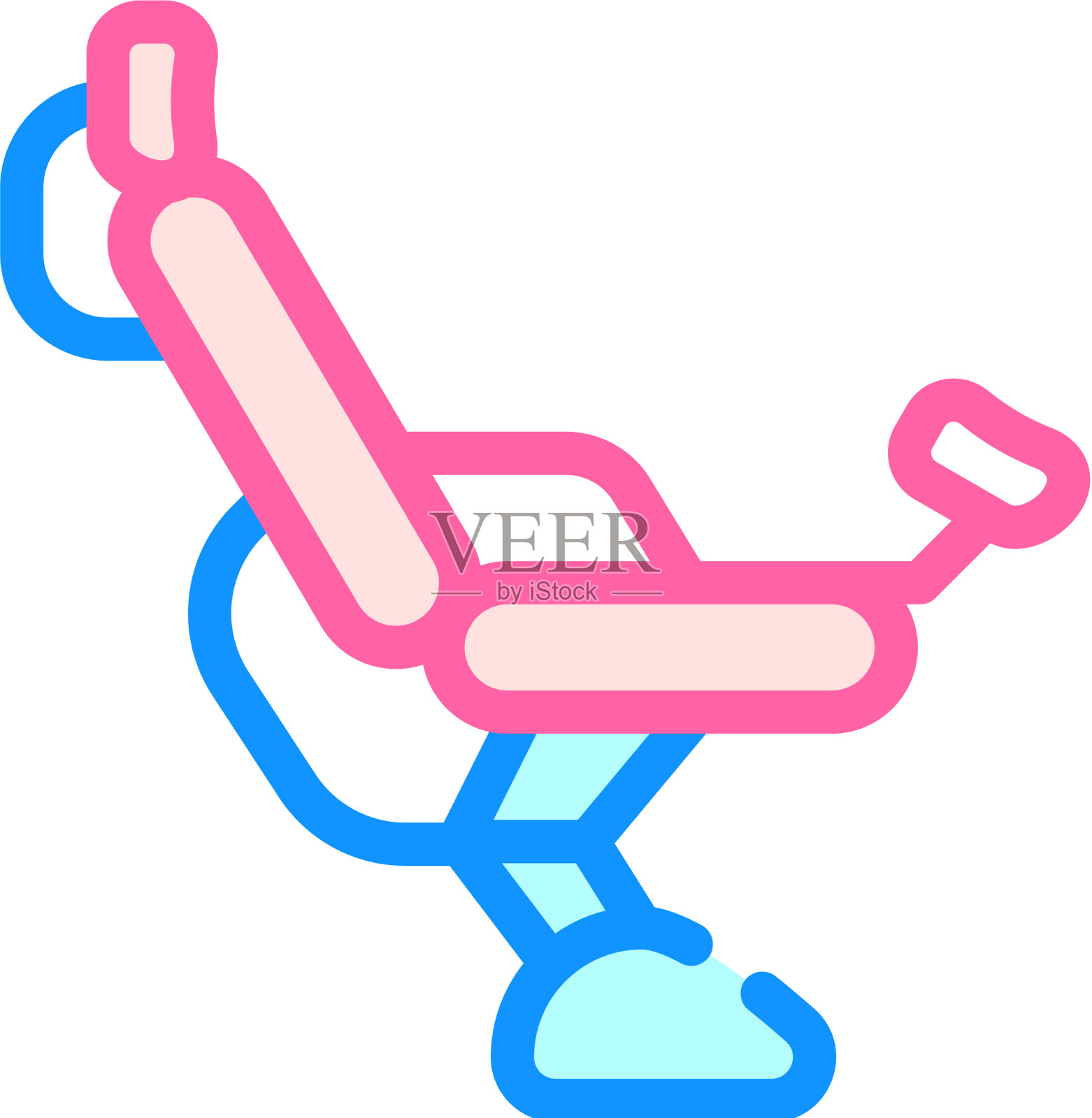 妇科椅子颜色图标设计元素图片