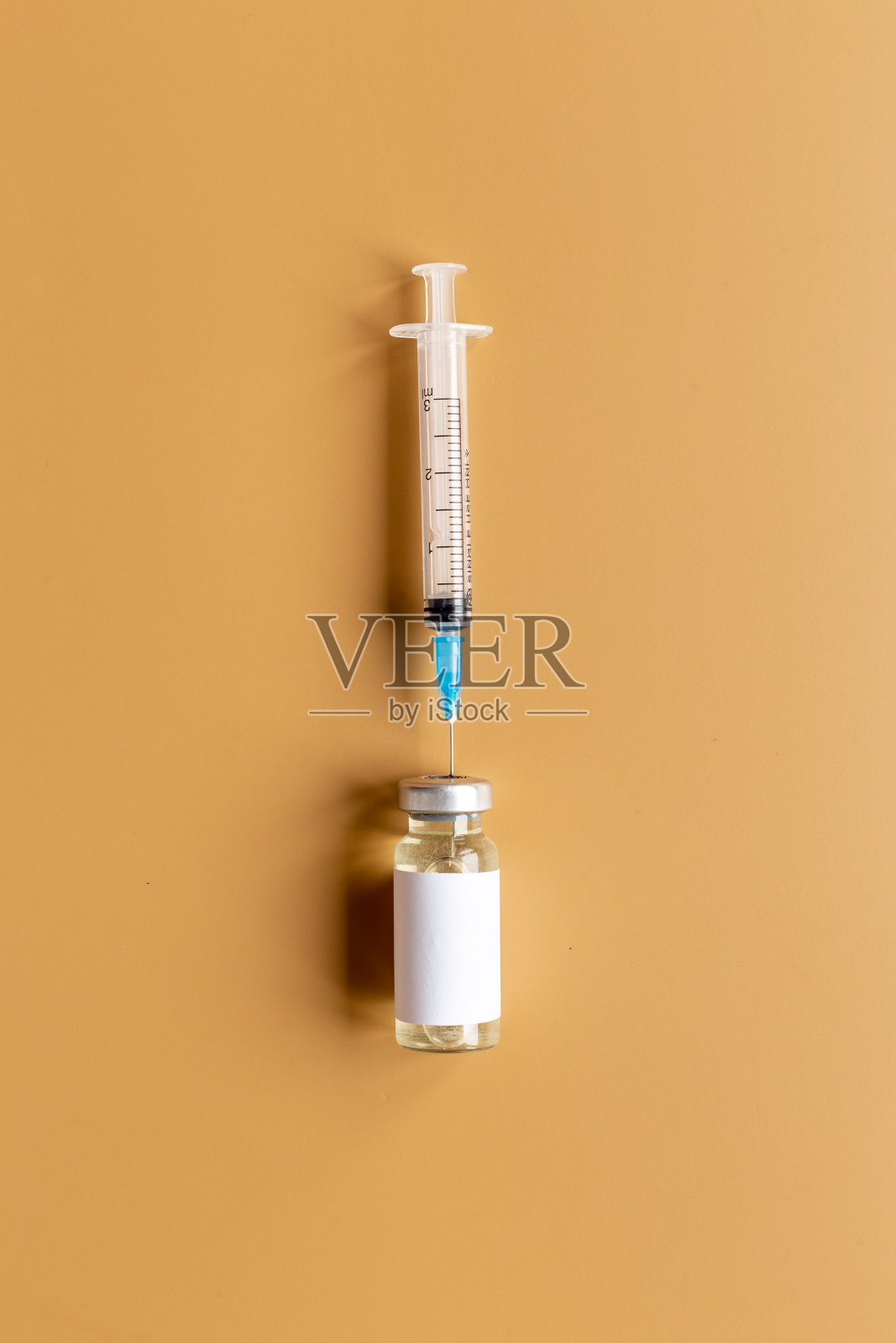 注射用小瓶疫苗。接种疫苗的概念照片摄影图片