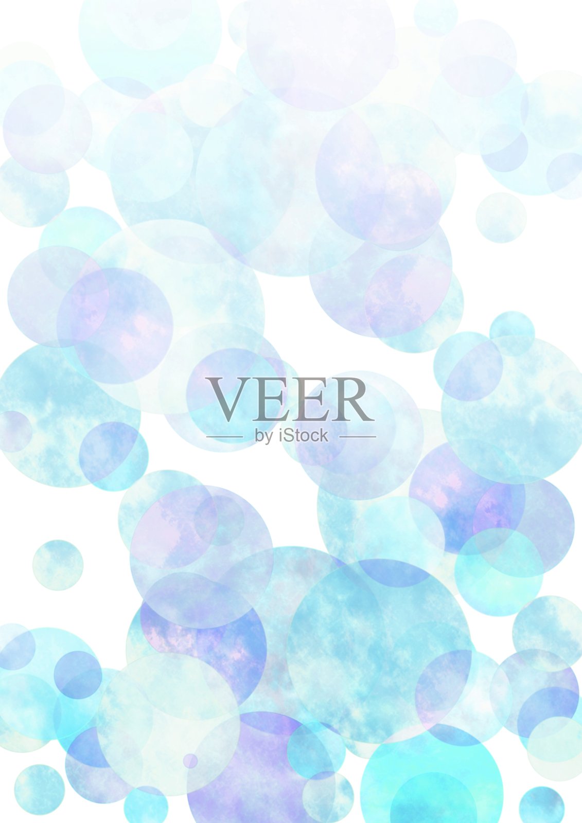 水彩风格的肥皂泡插图插画图片素材