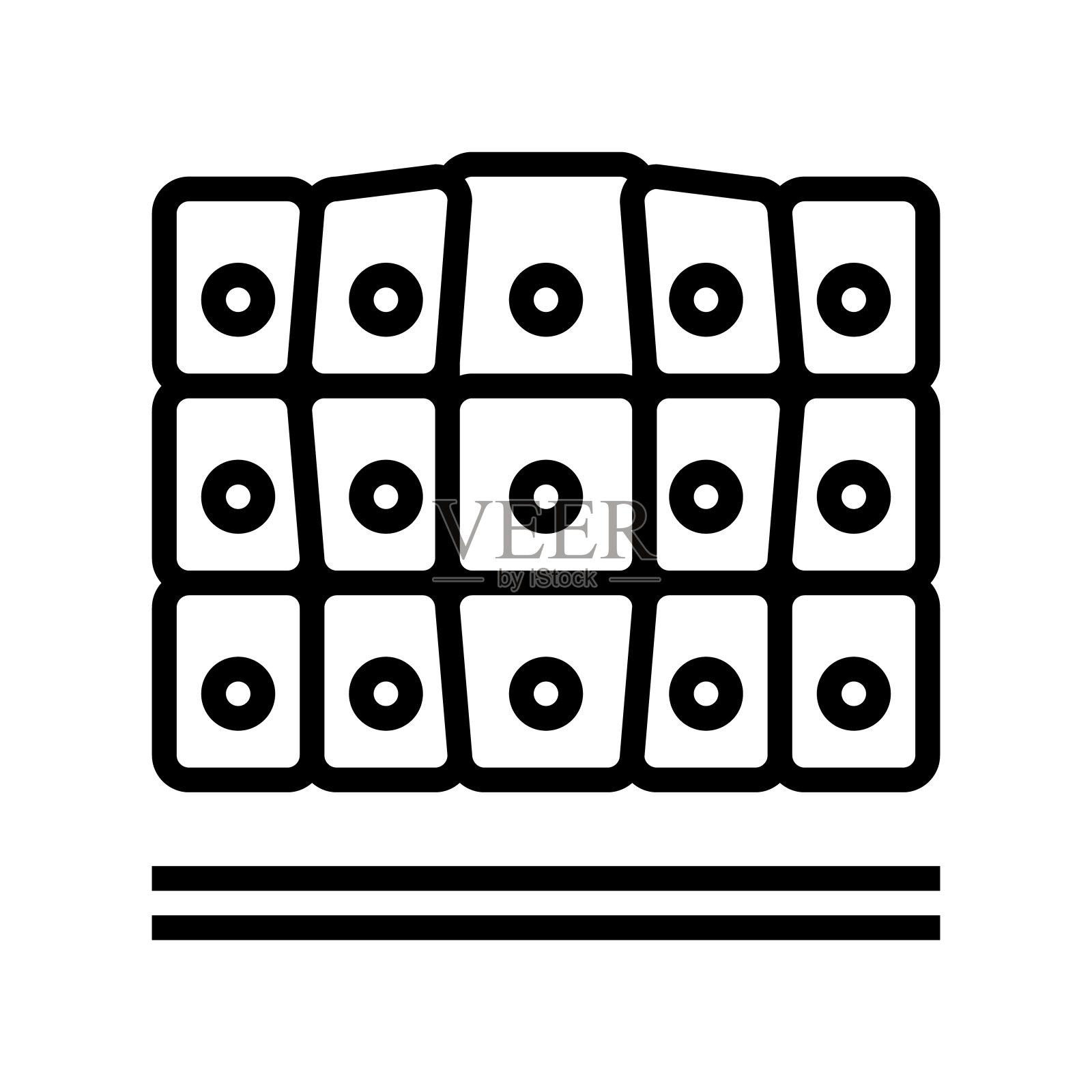 弓形虫病病媒线图标说明插画图片素材