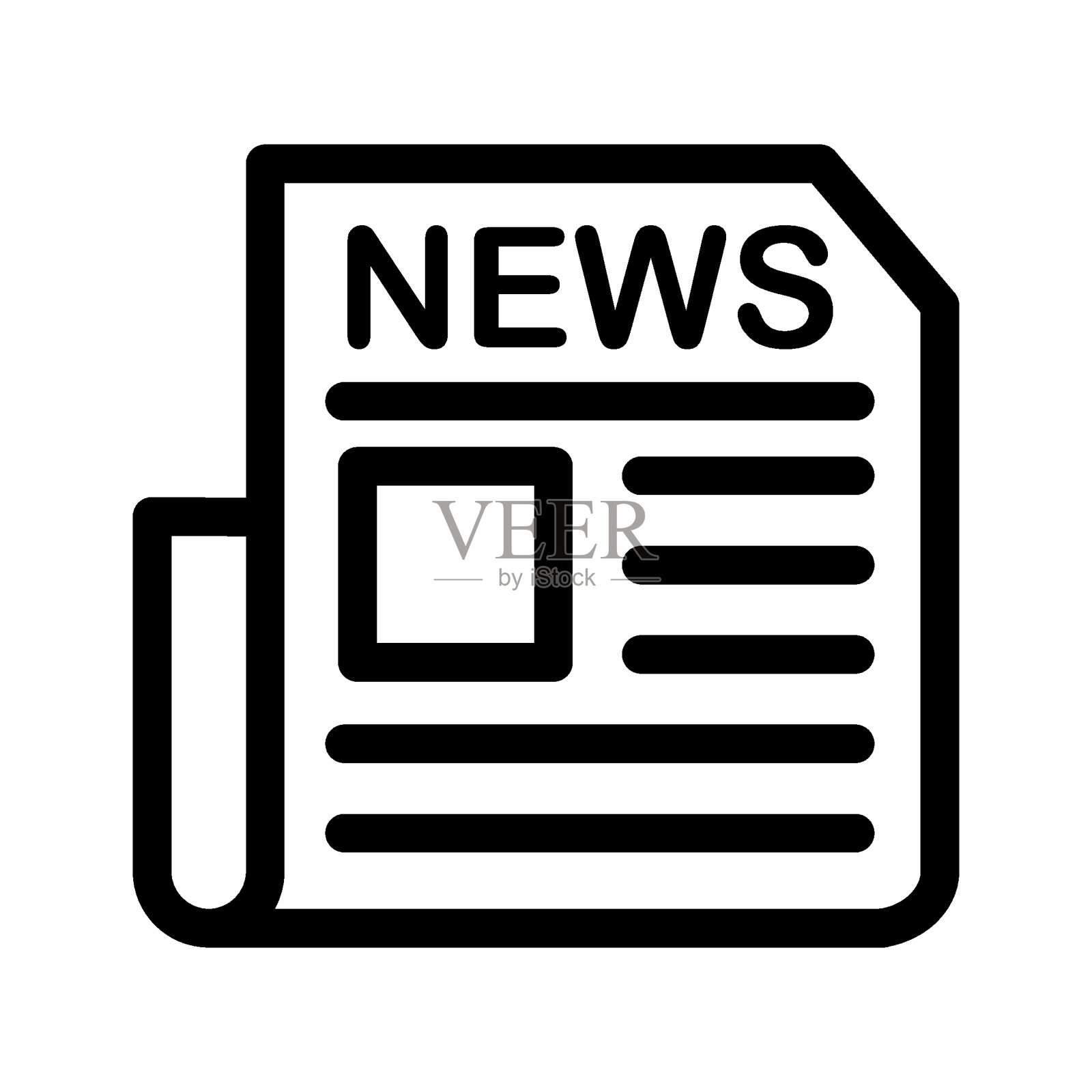 报纸插画图片素材